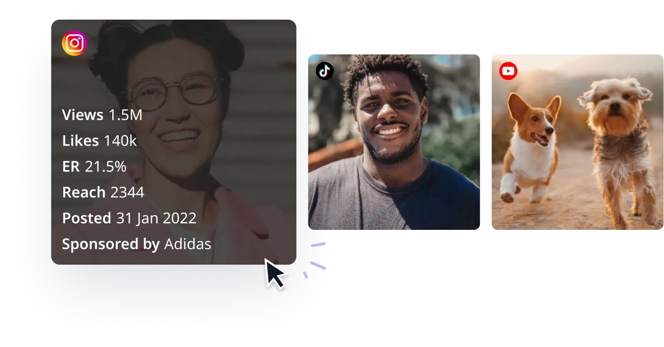 Feed Like influencer content layout