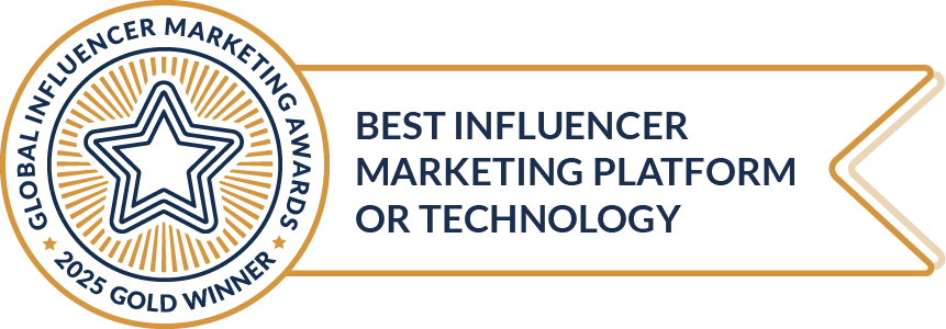 Best Influencer Marketing Platform of Technology Award - Global Influencer Marketing Awards, 2025 Gold Winner